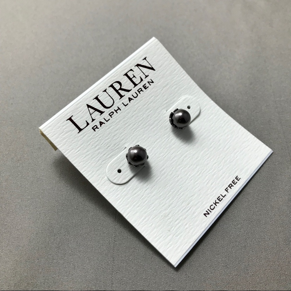 New Lauren by Ralph Lauren/Blck Pearl/Stud/Chic/C4